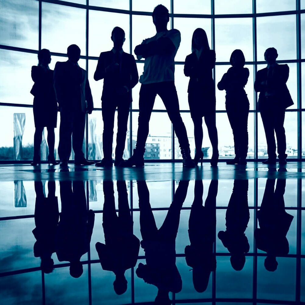 silhouette-confident-businesspeople